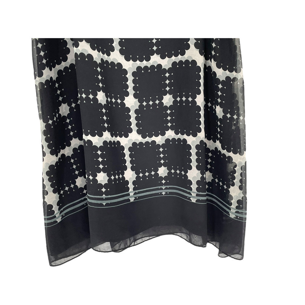 MAX STUDIO BLACK AND WHITE SLEEVELESS SWING STYLE DRESS - Picture 9 of 10